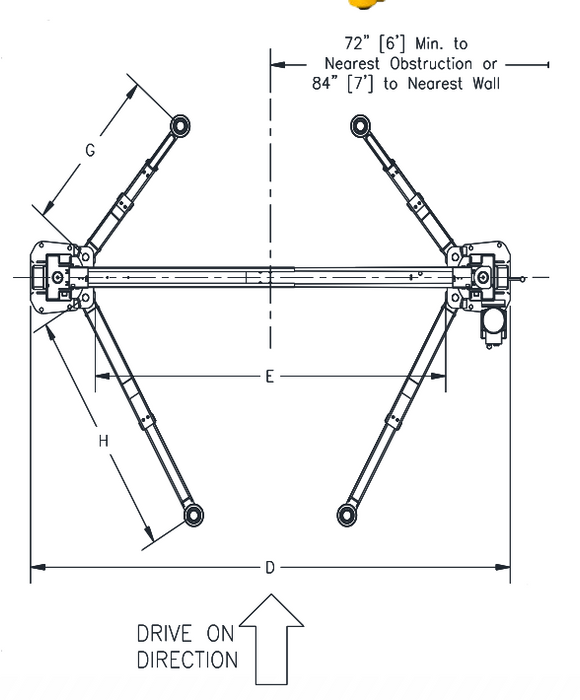 CHALLENGER 2-POST LIFT MODEL SA10 10K