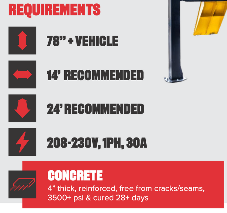 Challenger Lifts 18K Heavy-Duty 4-Post Lift 4018 Series