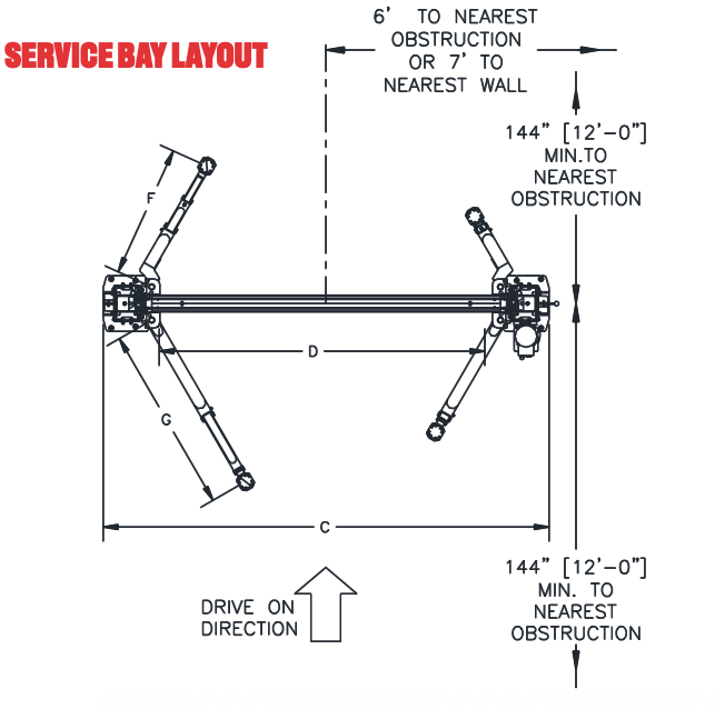 CHALLENGER 2-POST LIFT MODEL VLE10 10K VERSYMMETRIC®