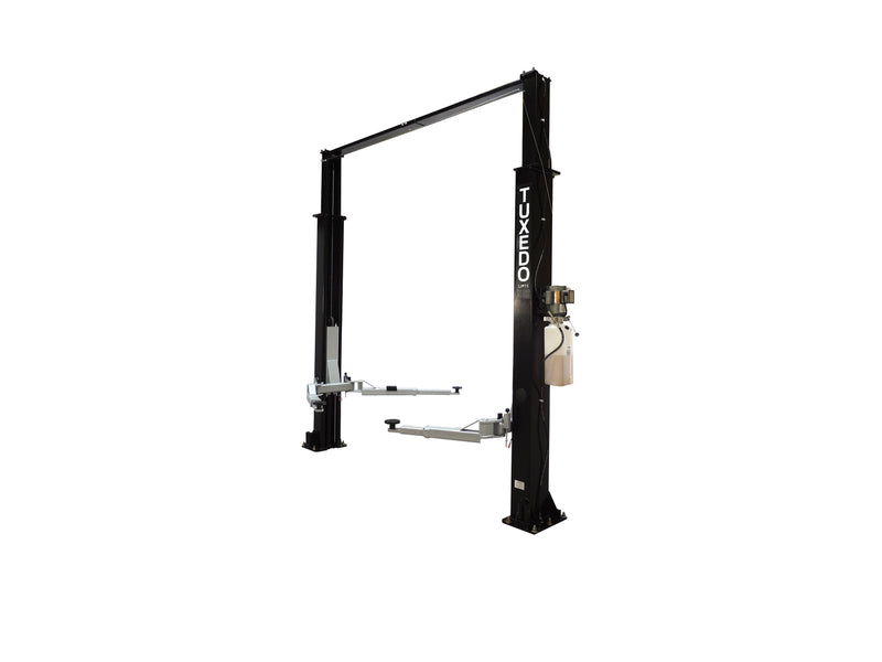 TUXEDO TWO POST LIFT TP9KAC-TUX  CLEAR FLOOR 9000LBS CAPACITY